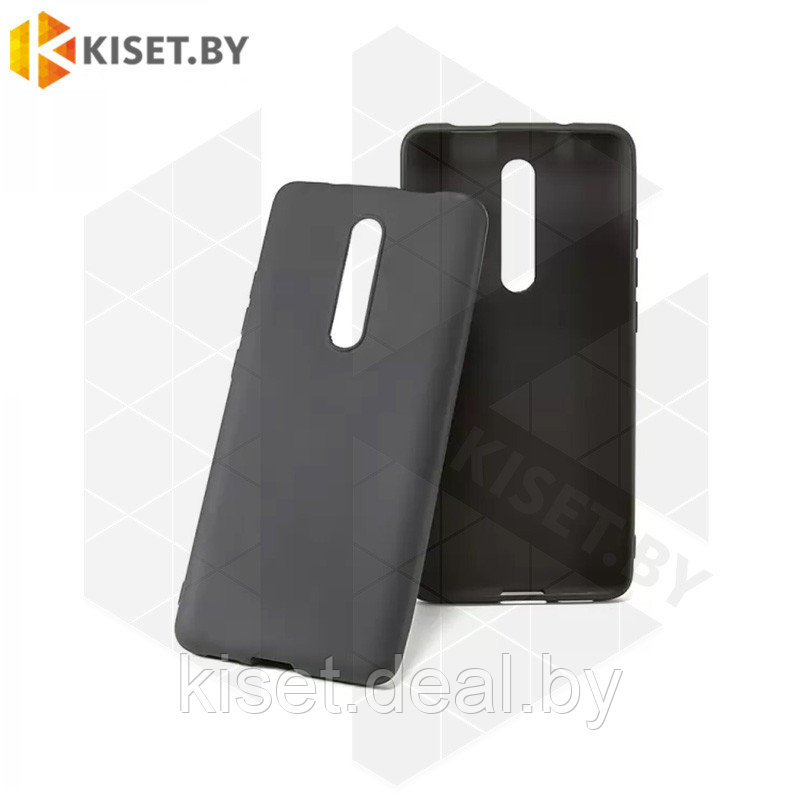 Силиконовый чехол Matte Case для Xiaomi Redmi K20 / K20 Pro / Mi 9T / Mi 9T Pro черный - фото 1 - id-p214996805