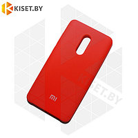 Soft-touch бампер KST Silicone Cover для Xiaomi Redmi Note 4X красный