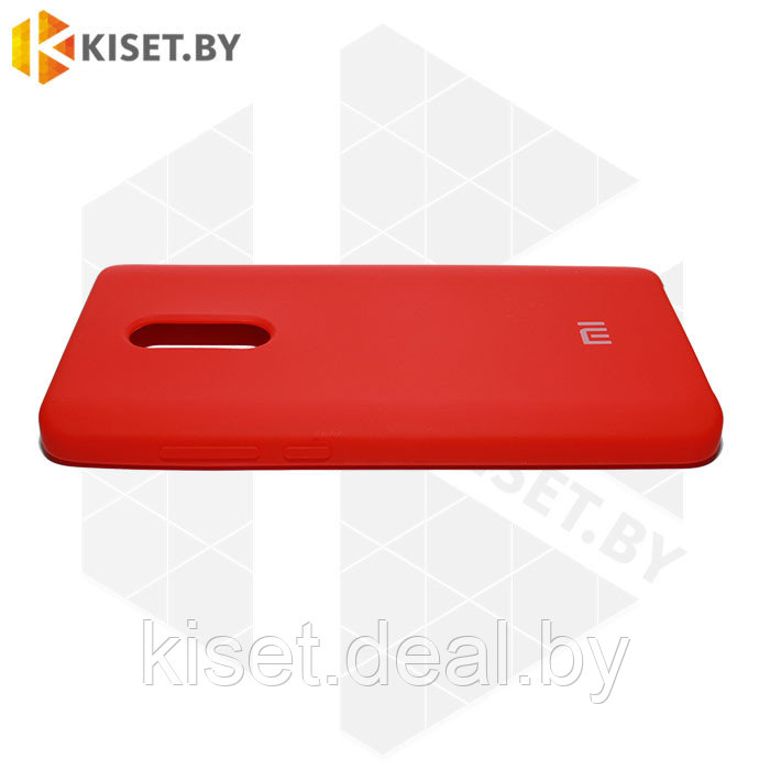 Soft-touch бампер KST Silicone Cover для Xiaomi Redmi Note 4X красный - фото 2 - id-p214996058