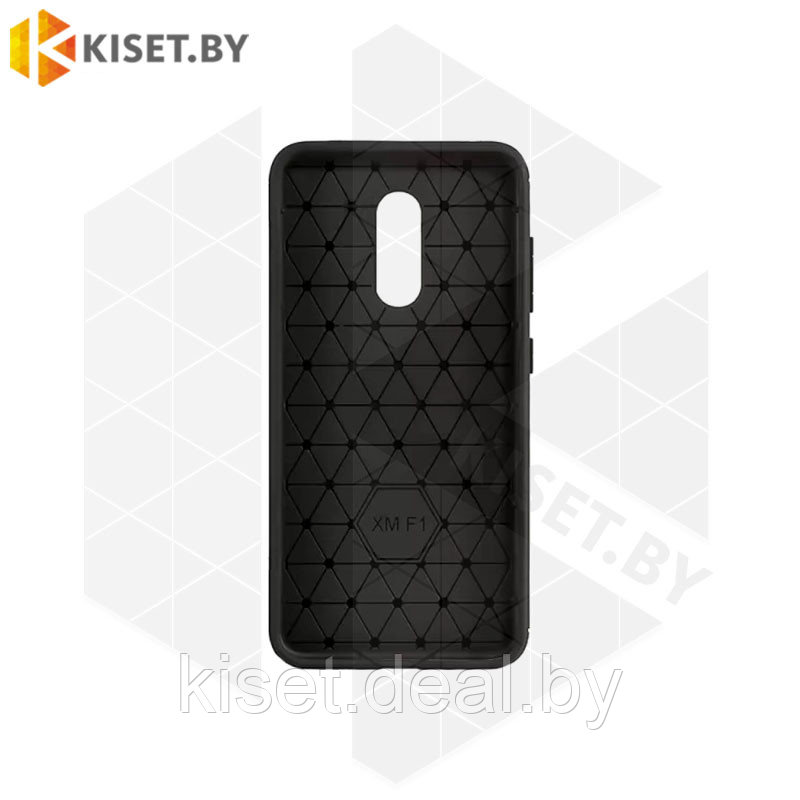 Силиконовый чехол Brushed Line Case для Samsung Galaxy J6 Plus черный - фото 2 - id-p214996822