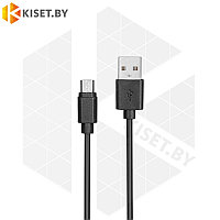 Кабель KITs USB-microUSB 1m KITS-W-001 черный