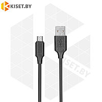 Кабель KITs USB-microUSB 1m KITS-W-002 черный