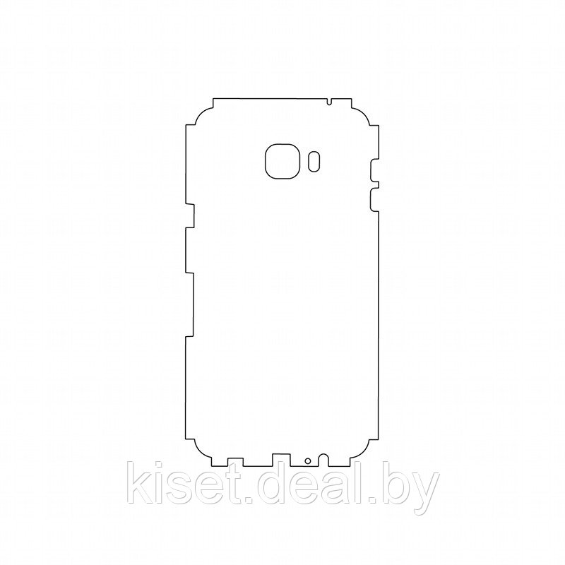 Защитная гидрогелевая пленка KST HG для Samsung Galaxy C7 (C7000) на заднюю крышку и боковые грани - фото 1 - id-p214997927