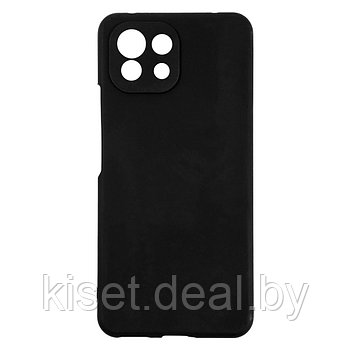 Soft-touch бампер KST Silicone Cover для Xiaomi Mi 11 Lite черный