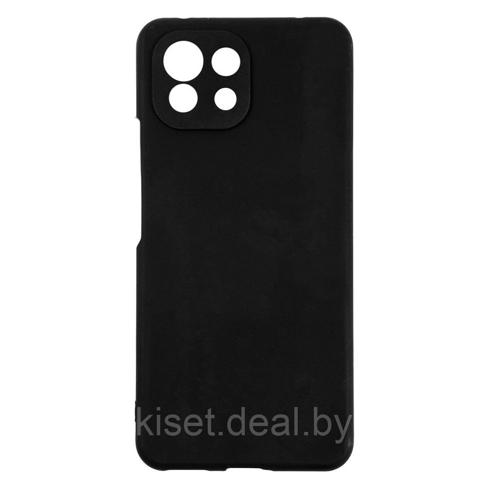 Soft-touch бампер KST Silicone Cover для Xiaomi Mi 11 Lite черный - фото 1 - id-p155819497