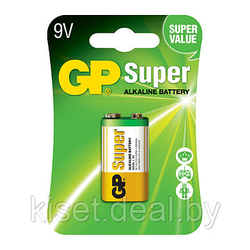 Батарейка GP 1604AU / 6LR61 9V alkaline в блистере