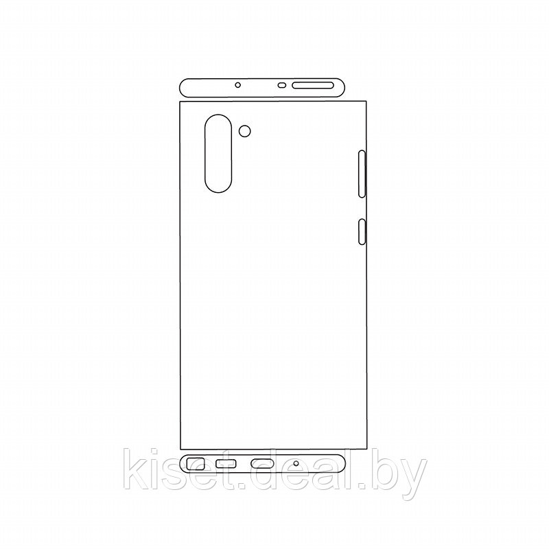 Защитная гидрогелевая пленка KST HG для Samsung Galaxy Note 10 на заднюю крышку и боковые грани - фото 1 - id-p214997967