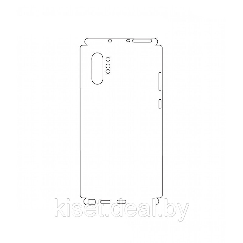 Защитная гидрогелевая пленка KST HG для Samsung Galaxy Note 10 Plus на заднюю крышку и боковые грани - фото 1 - id-p214997970