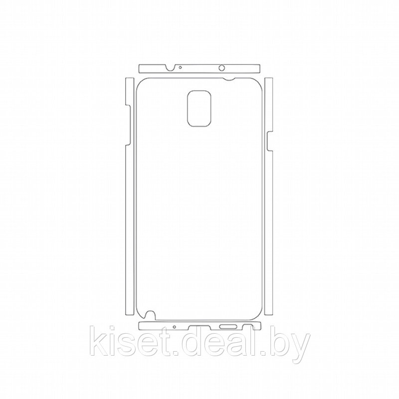 Защитная гидрогелевая пленка KST HG для Samsung Galaxy Note 3 (N9000) на заднюю крышку и боковые грани - фото 1 - id-p214997974