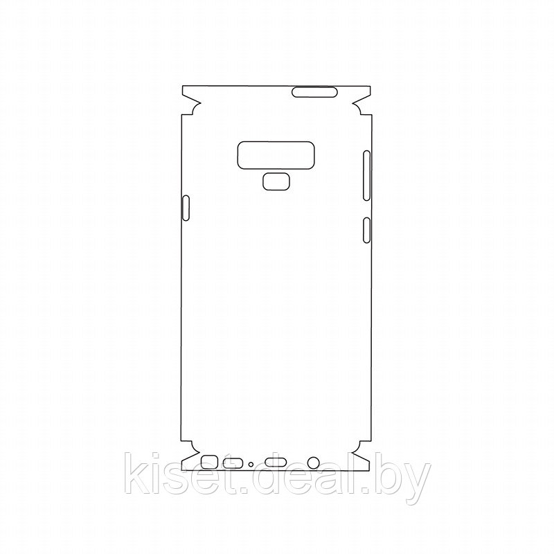 Защитная гидрогелевая пленка KST HG для Samsung Galaxy Note 9 на заднюю крышку и боковые грани - фото 1 - id-p214997979