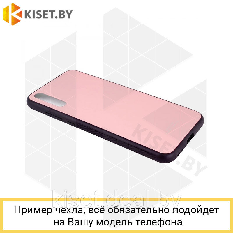 Чехол-бампер Glassy Case для Huawei P40 Lite E / Y7p / Honor 9C розовый - фото 1 - id-p214996931