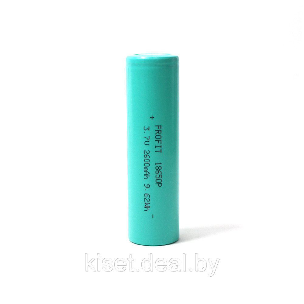 Аккумулятор li-ion PROFIT 18650 flathead 2600 mAh без защиты плоский контакт - фото 1 - id-p214999462