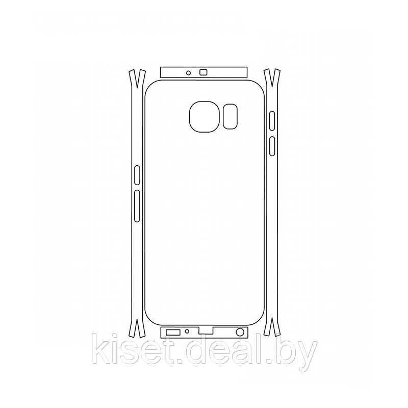 Защитная гидрогелевая пленка KST HG для Samsung Galaxy S6 (G920) на заднюю крышку и боковые грани - фото 1 - id-p214997999