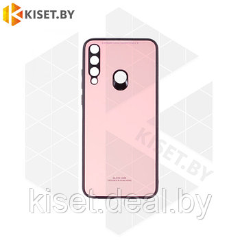 Чехол-бампер Glassy Case для Huawei Y6p (2020) розовый