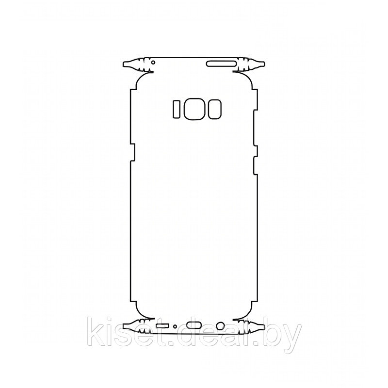 Защитная гидрогелевая пленка KST HG для Samsung Galaxy S8 (G950) на заднюю крышку и боковые грани - фото 1 - id-p214998004