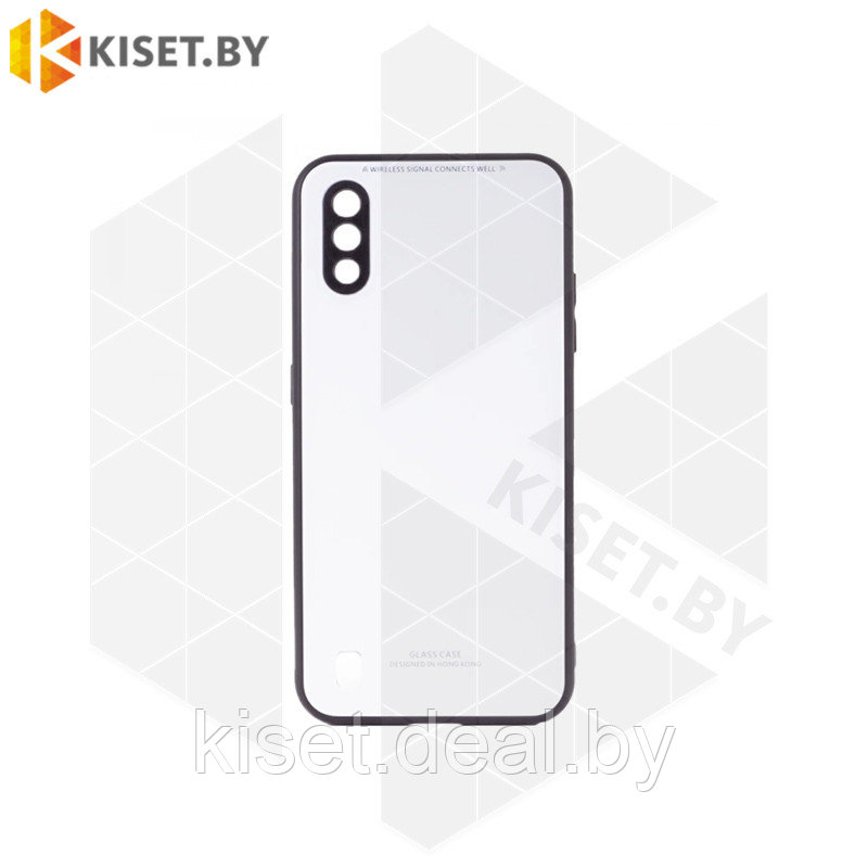 Чехол-бампер Glassy Case для Samsung Galaxy M01 белый - фото 1 - id-p214996952
