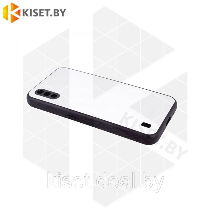 Чехол-бампер Glassy Case для Samsung Galaxy M01 белый - фото 2 - id-p214996952