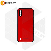 Чехол-бампер Glassy Case для Samsung Galaxy M01 красный