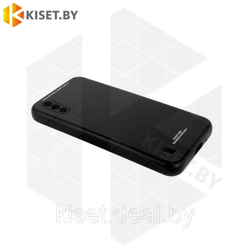 Чехол-бампер Glassy Case для Samsung Galaxy M01 черный - фото 2 - id-p214996955