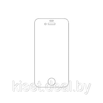 Защитная гидрогелевая пленка KST HG для Apple iPhone 4 на весь экран прозрачная