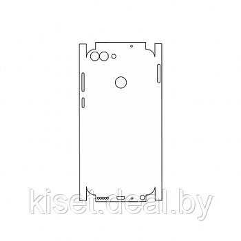 Защитная гидрогелевая пленка KST HG для Huawei Enjoy 7S на заднюю крышку и боковые грани