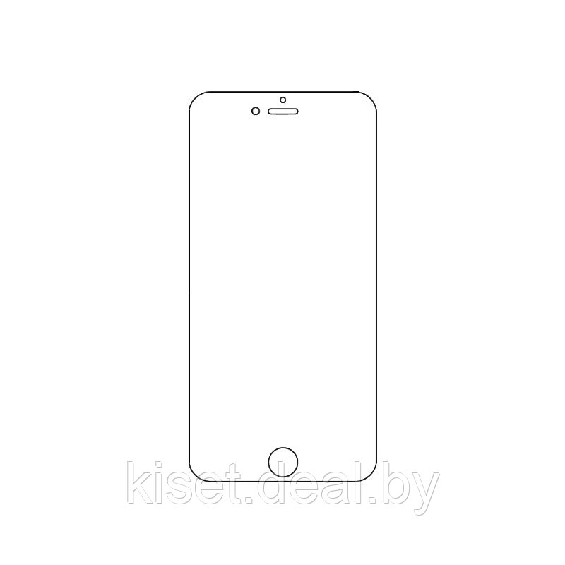 Защитная гидрогелевая пленка KST HG для Apple iPhone 6 Plus / 6s Plus на весь экран прозрачная - фото 1 - id-p214996975