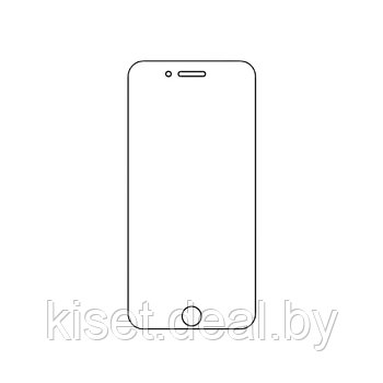 Защитная гидрогелевая пленка KST HG для Apple iPhone SE (2020) на экран до скругления прозрачная