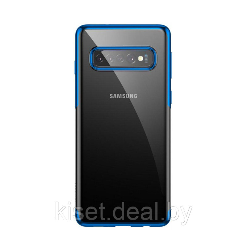 Чехол Baseus Shining ARSAS10P-MD03 для Samsung Galaxy S10 Plus синий - фото 2 - id-p214998817