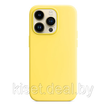 Бампер Silicone Case для iPhone 14 Pro лимонный
