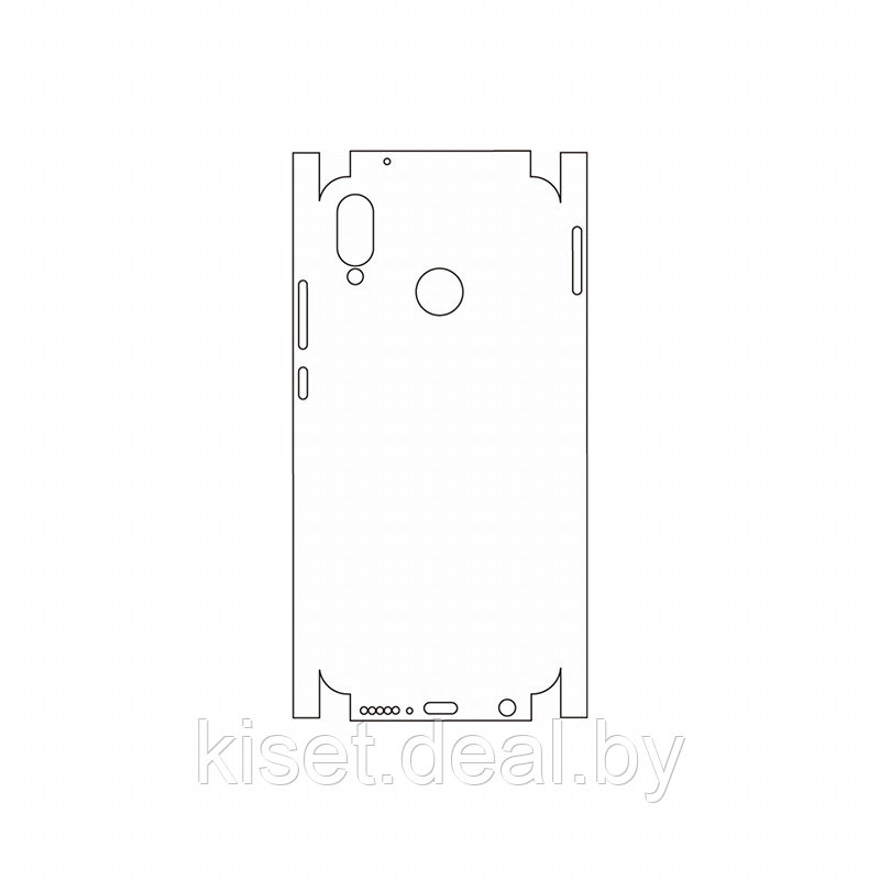 Защитная гидрогелевая пленка KST HG для Huawei P20 Lite (ANE-LX1) на заднюю крышку и боковые грани - фото 1 - id-p214998089