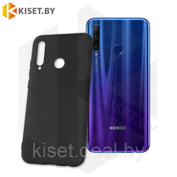 Силиконовый чехол KST MC для Huawei Honor 10i / 20 Lite / 20e / 20i / P Smart+ Plus 2019 черный матовый - фото 1 - id-p214996205