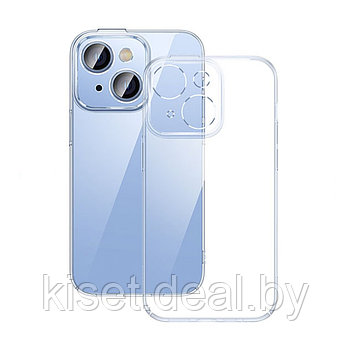 Чехол-накладка пластиковый Baseus Crystal Series ARJB010002 для iPhone 14 Plus прозрачный + защитное стекло