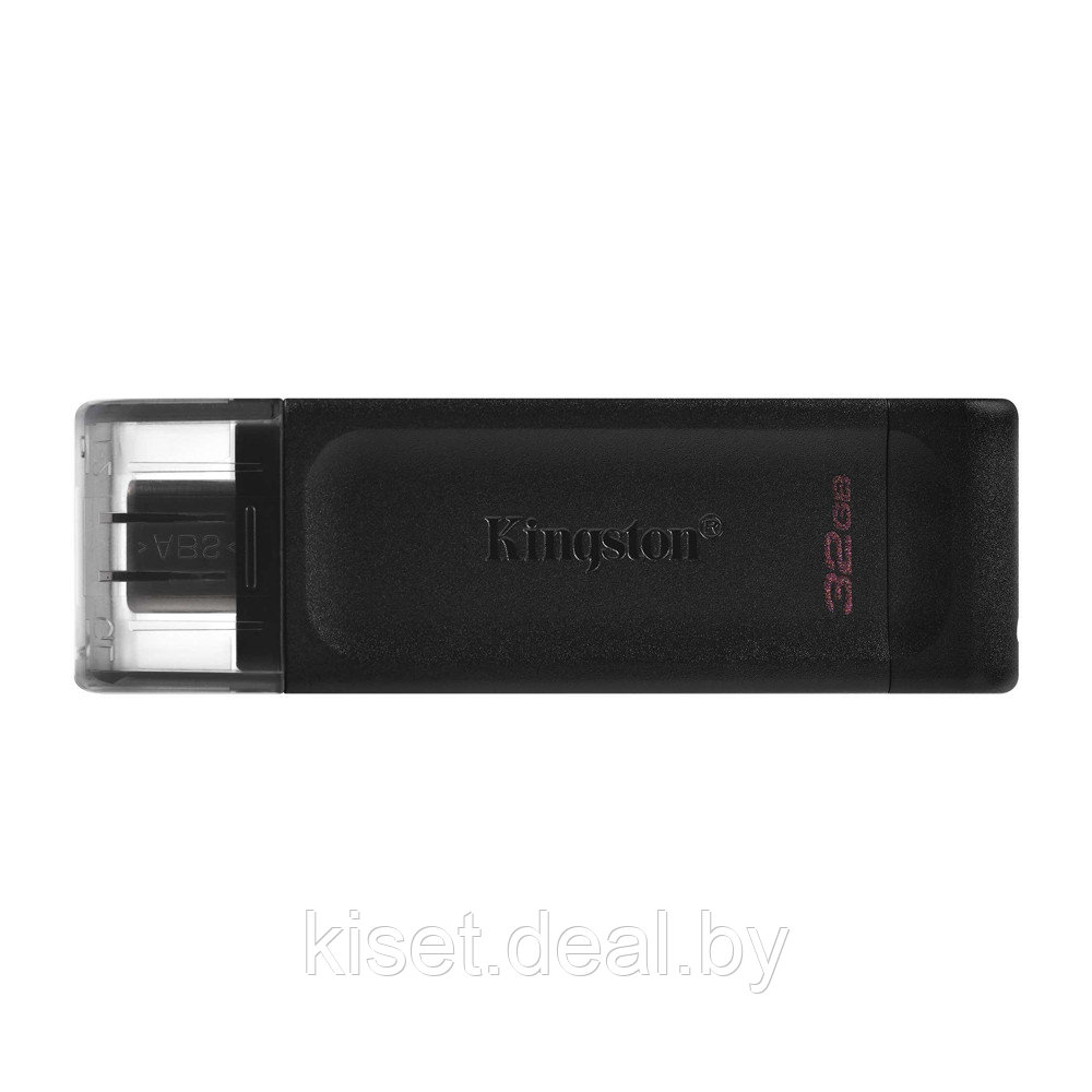 Флешка Type-C Flash Kingston DataTraveler 70 32GB (DT70/32GB) черный - фото 1 - id-p214999552