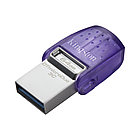 Флешка Flash Kingston DataTraveler microDuo 3C 64GB USB3.2 + Type-C (DTDUO3CG3/64GB) фиолетовый, фото 2