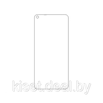Защитная гидрогелевая пленка KST HG для Xiaomi Redmi Note 9 на весь экран прозрачная
