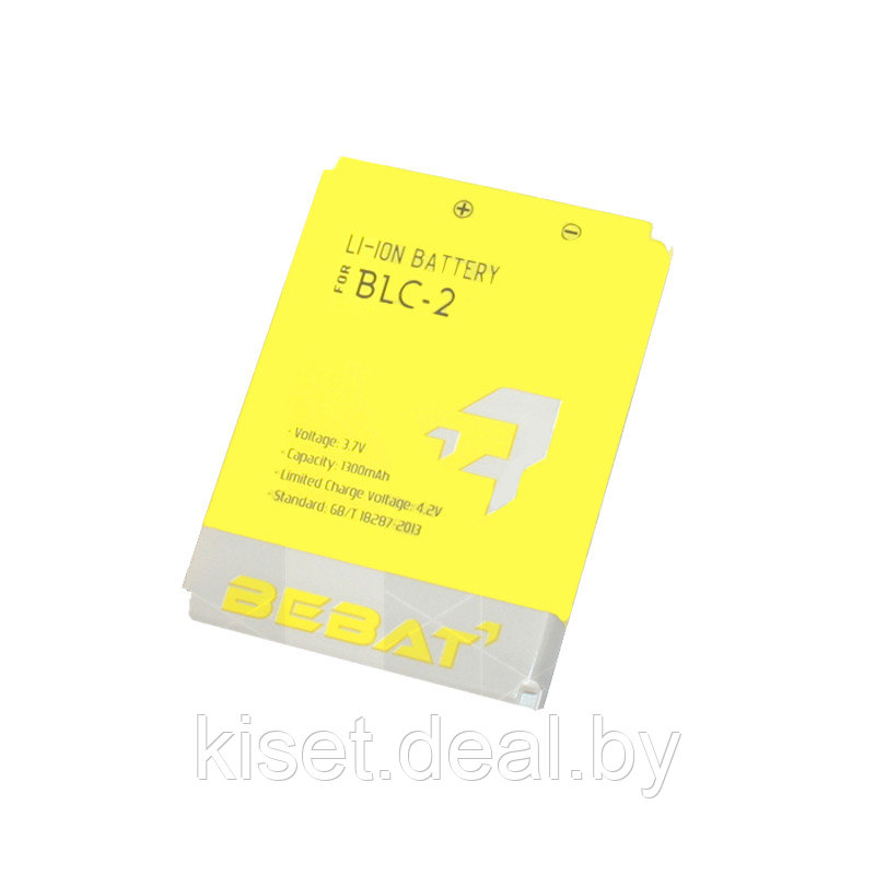 Аккумулятор BEBAT BLC-2 для Nokia 3310/3330/3410/3510/5510/6650/6800/6810 - фото 1 - id-p214996242