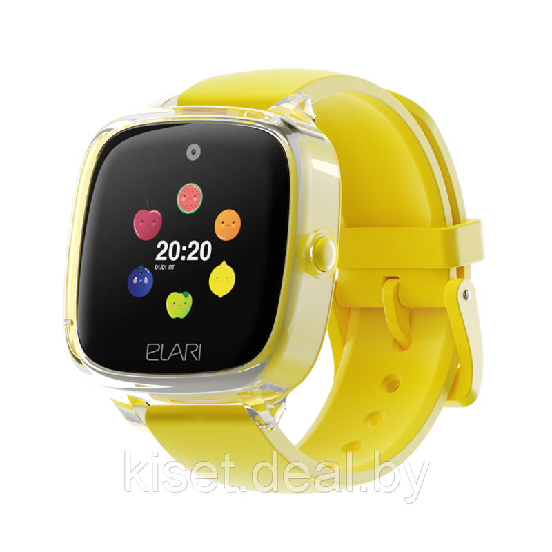 Детские часы с GPS Elari Kidphone 4 Fresh KP-F желтый - фото 1 - id-p214998887