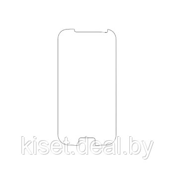 Защитная гидрогелевая пленка KST HG для Samsung Galaxy S4 Zoom на экран до скругления прозрачная