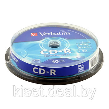 Оптический диск Verbatim CD-R 52x 700MB 10 шт.