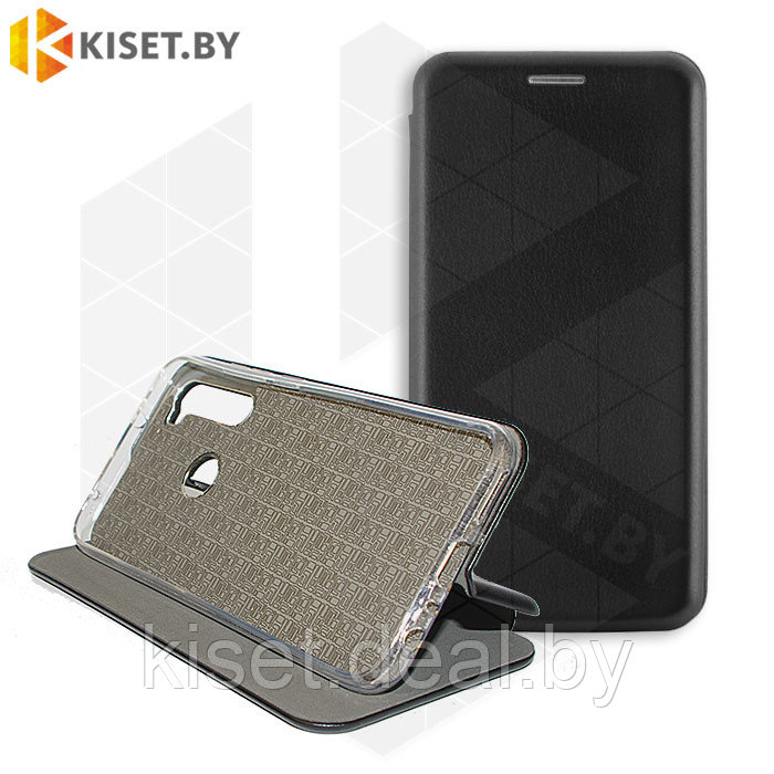 Чехол-книжка KST Book Case 3D с визитницей для Xiaomi Redmi Note 8 черный - фото 1 - id-p214996305