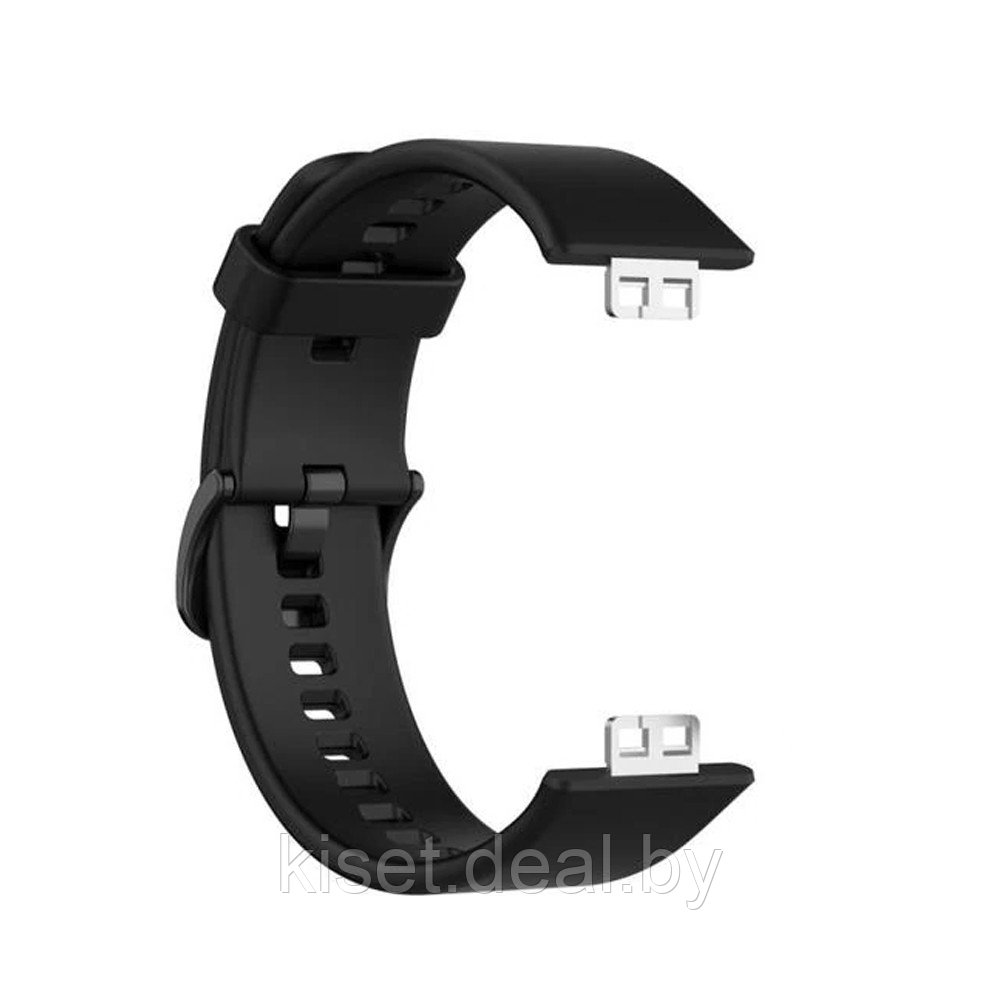 Силиконовый ремешок для Huawei Watch FIT черный - фото 1 - id-p214999660