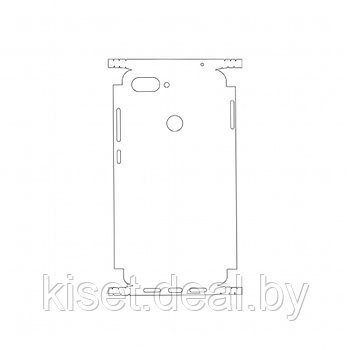 Защитная гидрогелевая пленка KST HG для Xiaomi Mi 8 Lite на заднюю крышку и боковые грани