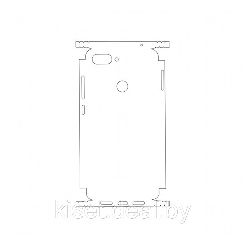 Защитная гидрогелевая пленка KST HG для Xiaomi Mi 8 Lite на заднюю крышку и боковые грани - фото 1 - id-p214998251
