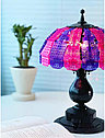 Конструктор Настольная ретро лампа сине-фиолетовая со светом, Mork 031023, фото 4