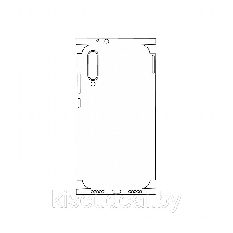 Защитная гидрогелевая пленка KST HG для Xiaomi Mi CC9e на заднюю крышку и боковые грани - фото 1 - id-p214998264
