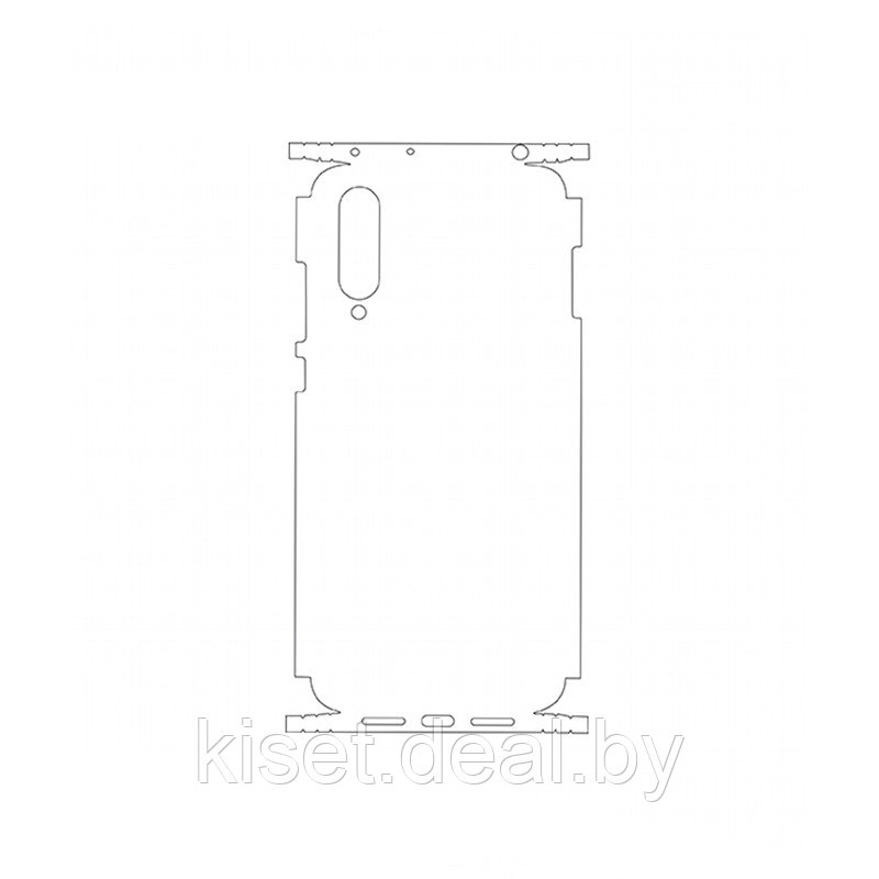 Защитная гидрогелевая пленка KST HG для Xiaomi Mi CC9 на заднюю крышку и боковые грани - фото 1 - id-p214998265