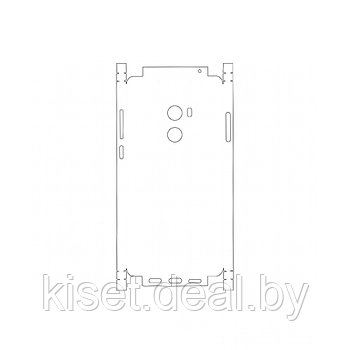 Защитная гидрогелевая пленка KST HG для Xiaomi Mi Mix 2 на заднюю крышку и боковые грани