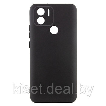Soft-touch бампер KST Silicone Cover для Xiaomi Poco C50/C51 черный с закрытым низом