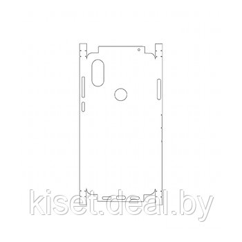 Защитная гидрогелевая пленка KST HG для Xiaomi Mi Mix 2S на заднюю крышку и боковые грани