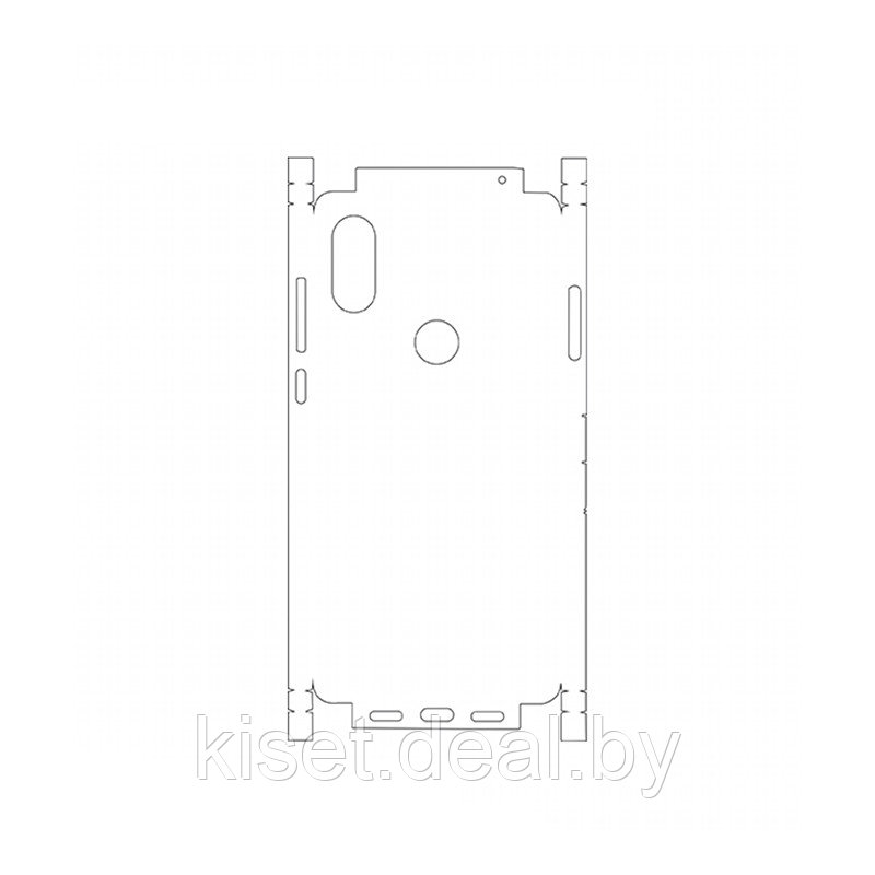 Защитная гидрогелевая пленка KST HG для Xiaomi Mi Mix 2S на заднюю крышку и боковые грани - фото 1 - id-p214998275